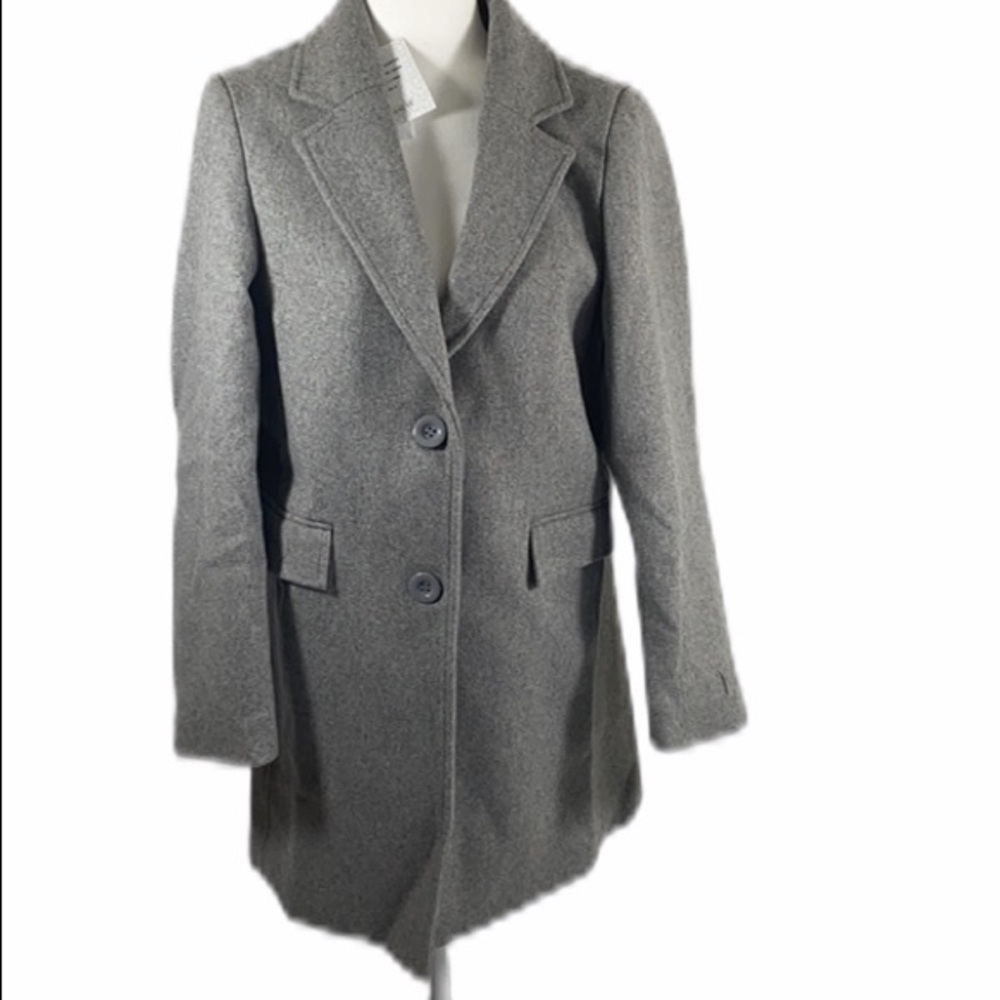 NWT Haute Edition Single Breasted Wool Blend Coat
